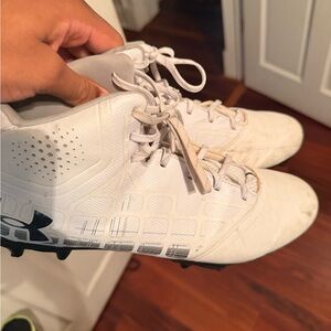 Under Armour White Athletic Cleats